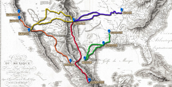 Mapa de la exposición