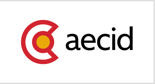 Logo de AECID, lleva a la página de AECID se abre en otra pestaña