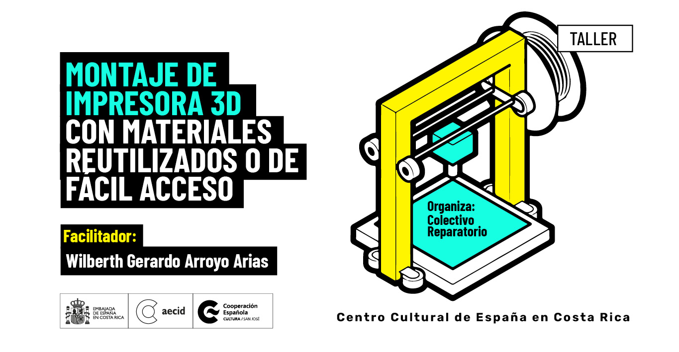 Montaje de impresora 3D con materiales reutilizados o de fcil acceso