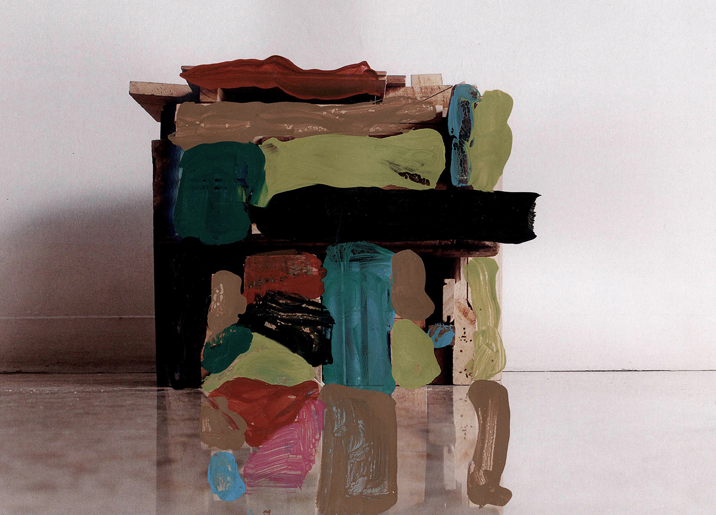 Intervencion de Adrián Orellana en obra de Verónica Alfaro