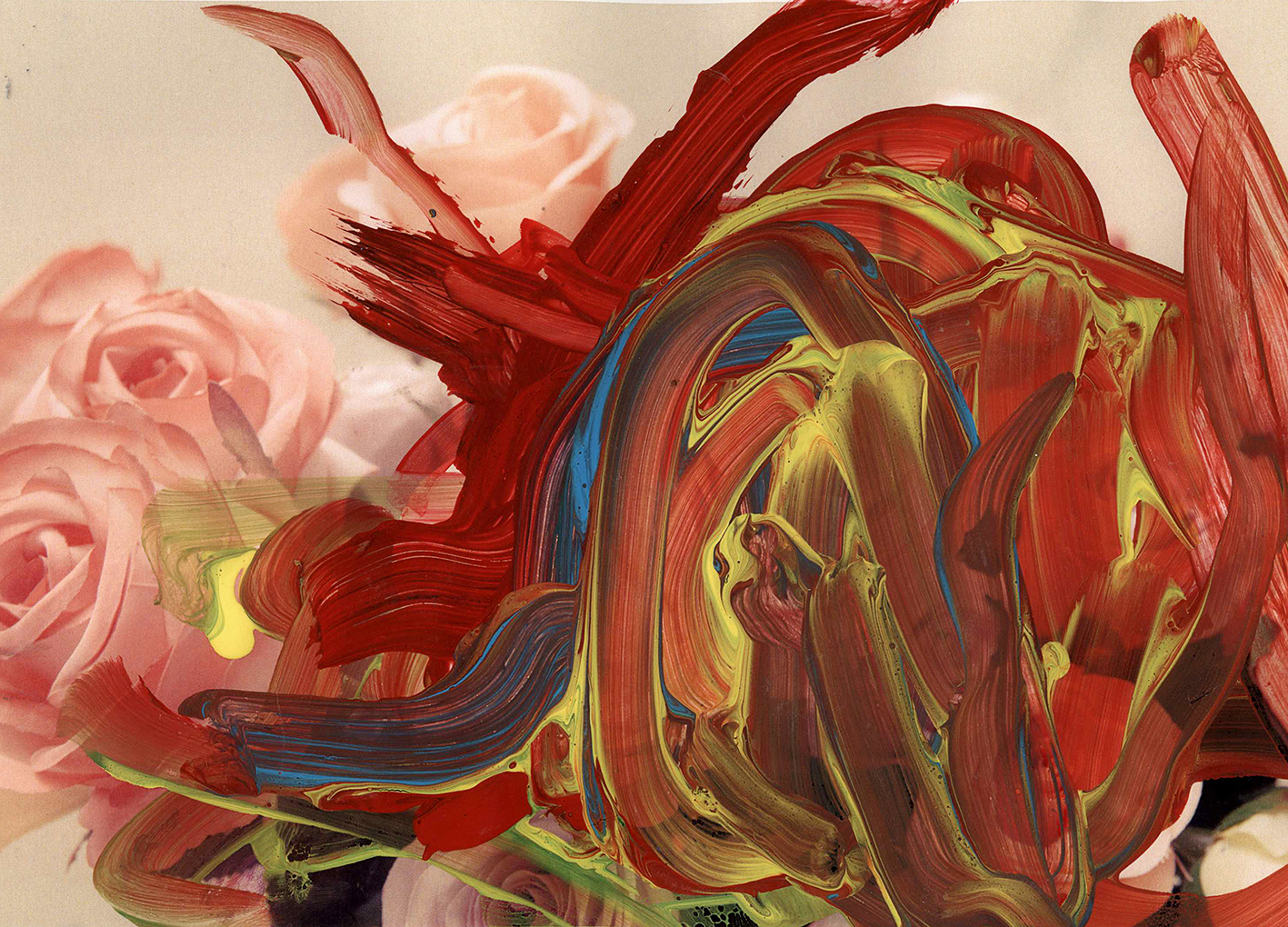 Intervención de Ariana Palma en obra deSara Mata