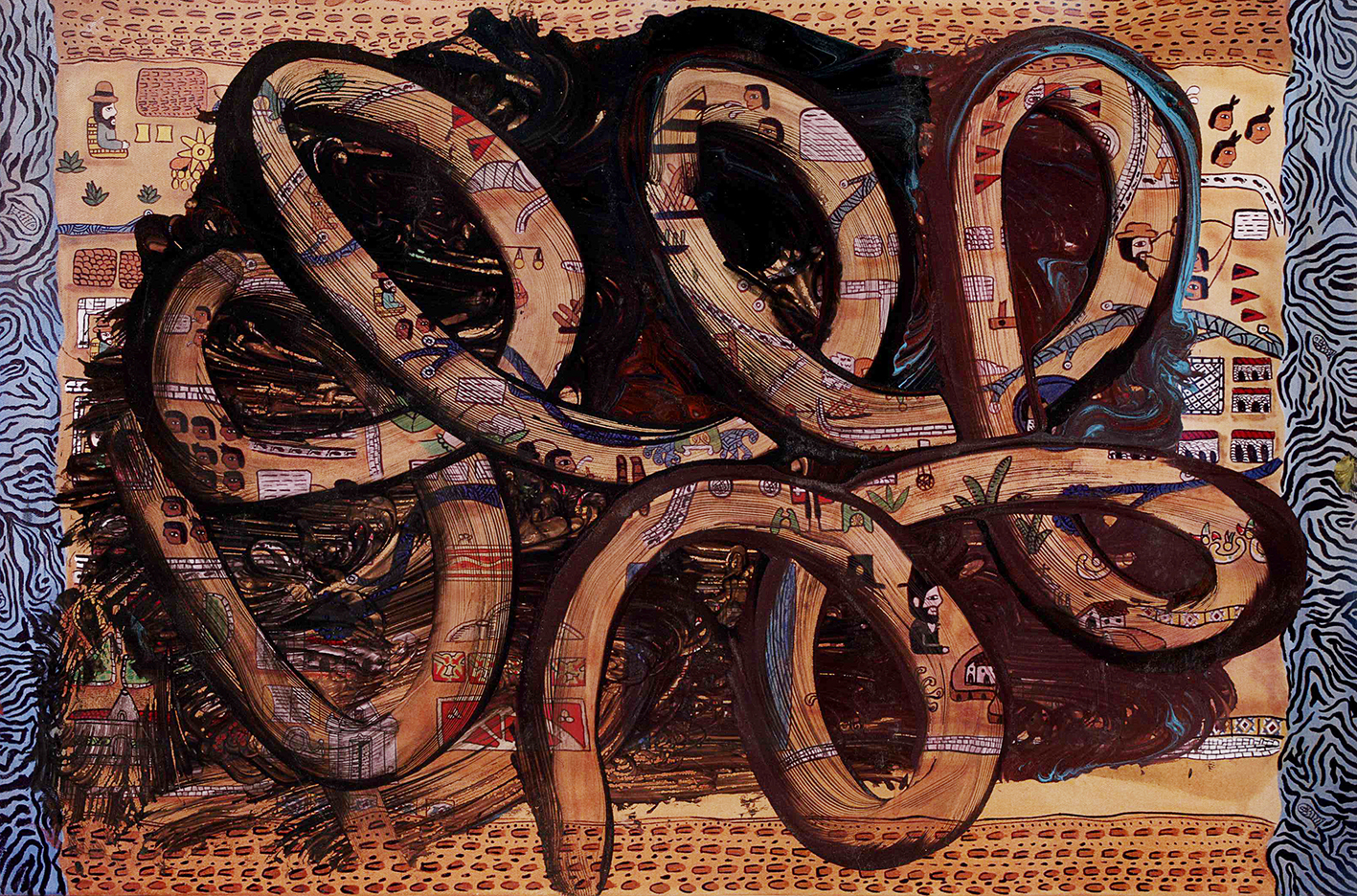 Intervención de Arturo Alemán en obra de Stephanie Williams