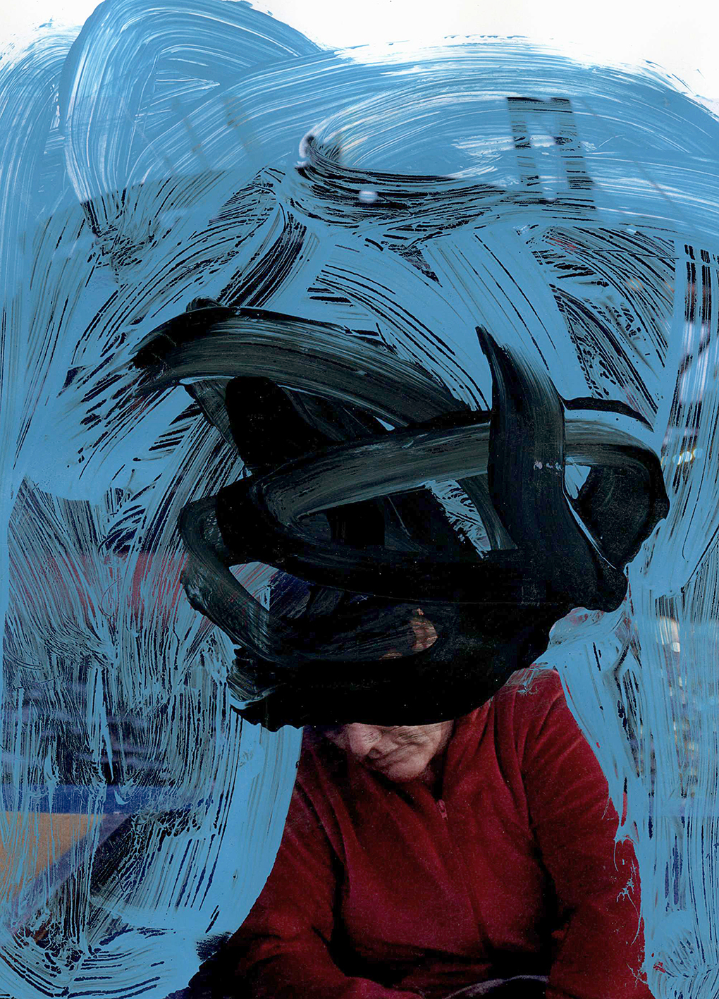 Intervención de David Guevara en obra de Adrián Arias