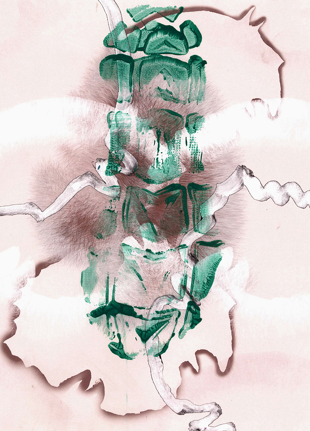 Intervención de David Villanueva en obra de Lucía Howel