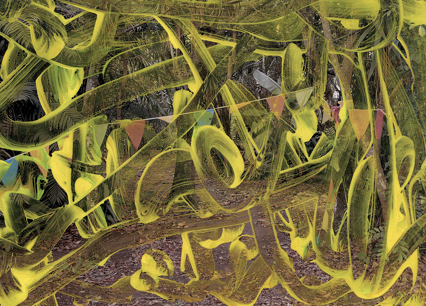 Intervención de Mauricio Rodríguez en obra de Joel Jiménez