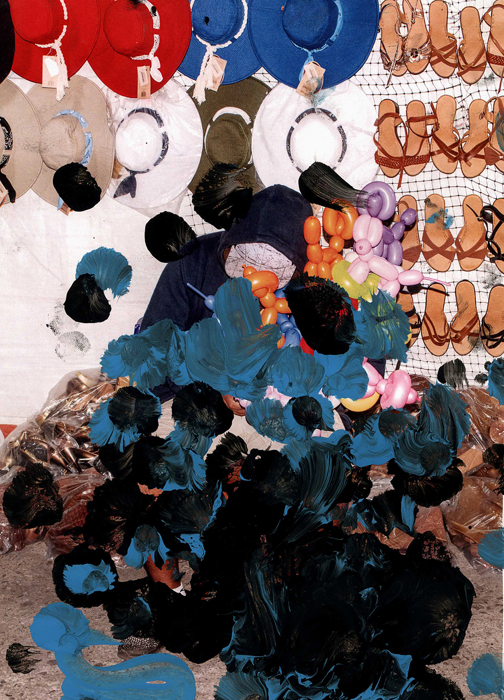 Intervención de Oscar Ramos en obra de Kamil Abdalla