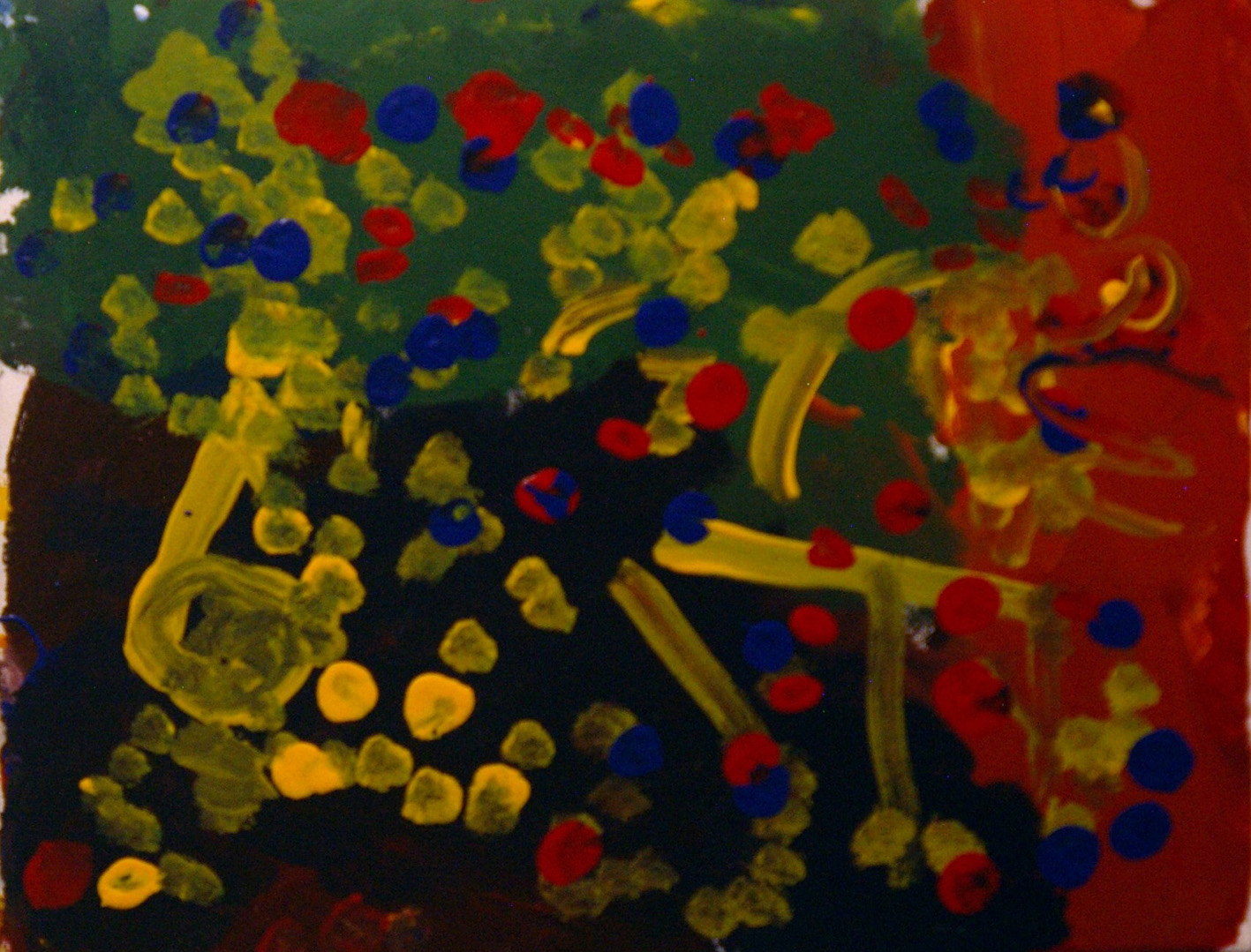 Marlon Orozco. Histeria de puntitos. 2018. Acrílico odorizado sobre lienzo. 40 x 30 cm