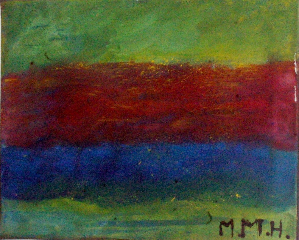 Melissa Moya. Contrastes. 2018. Acrílico odorizado sobre lienzo. 40 x 30 cm