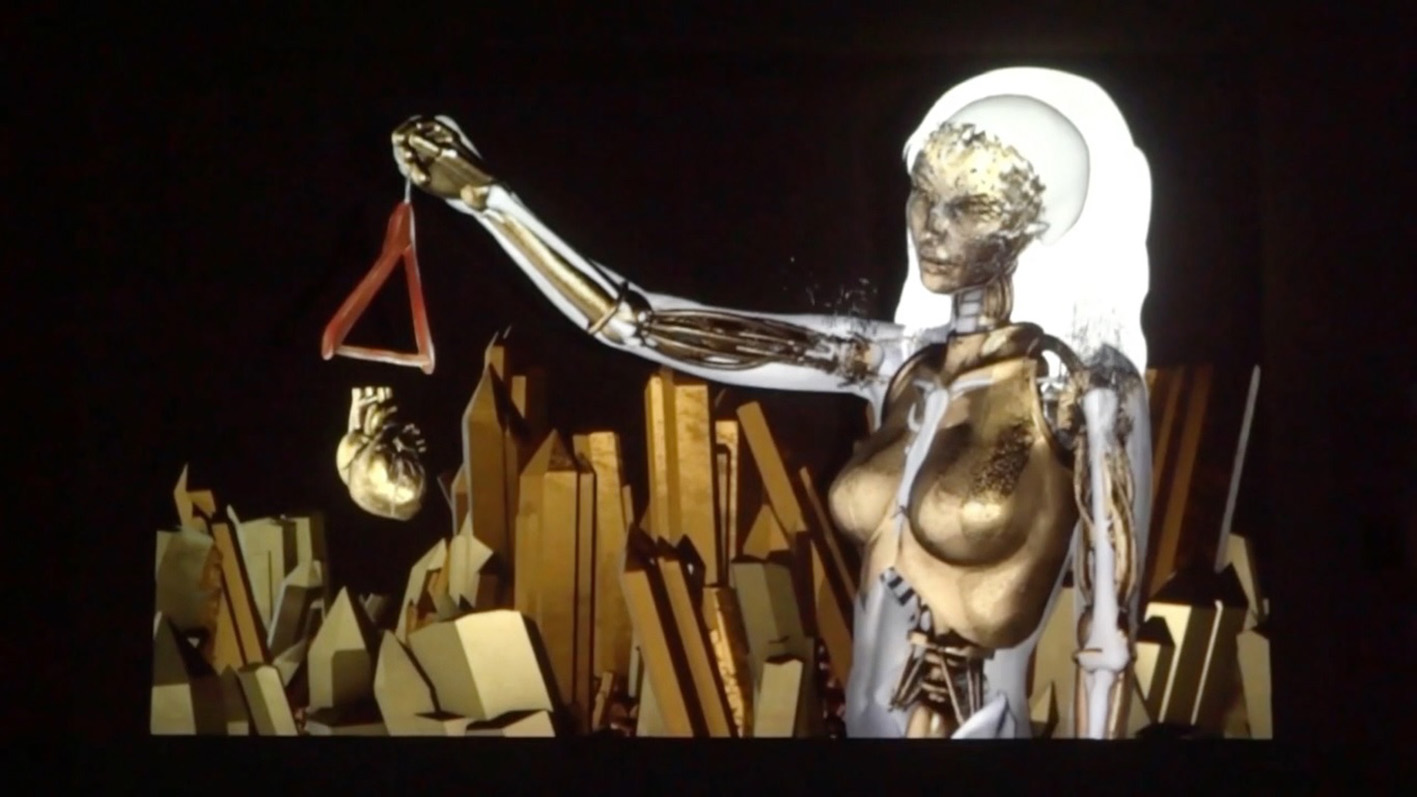 Diego Esquivel. Traje Humano. 2018. Videomapping. 9’13»