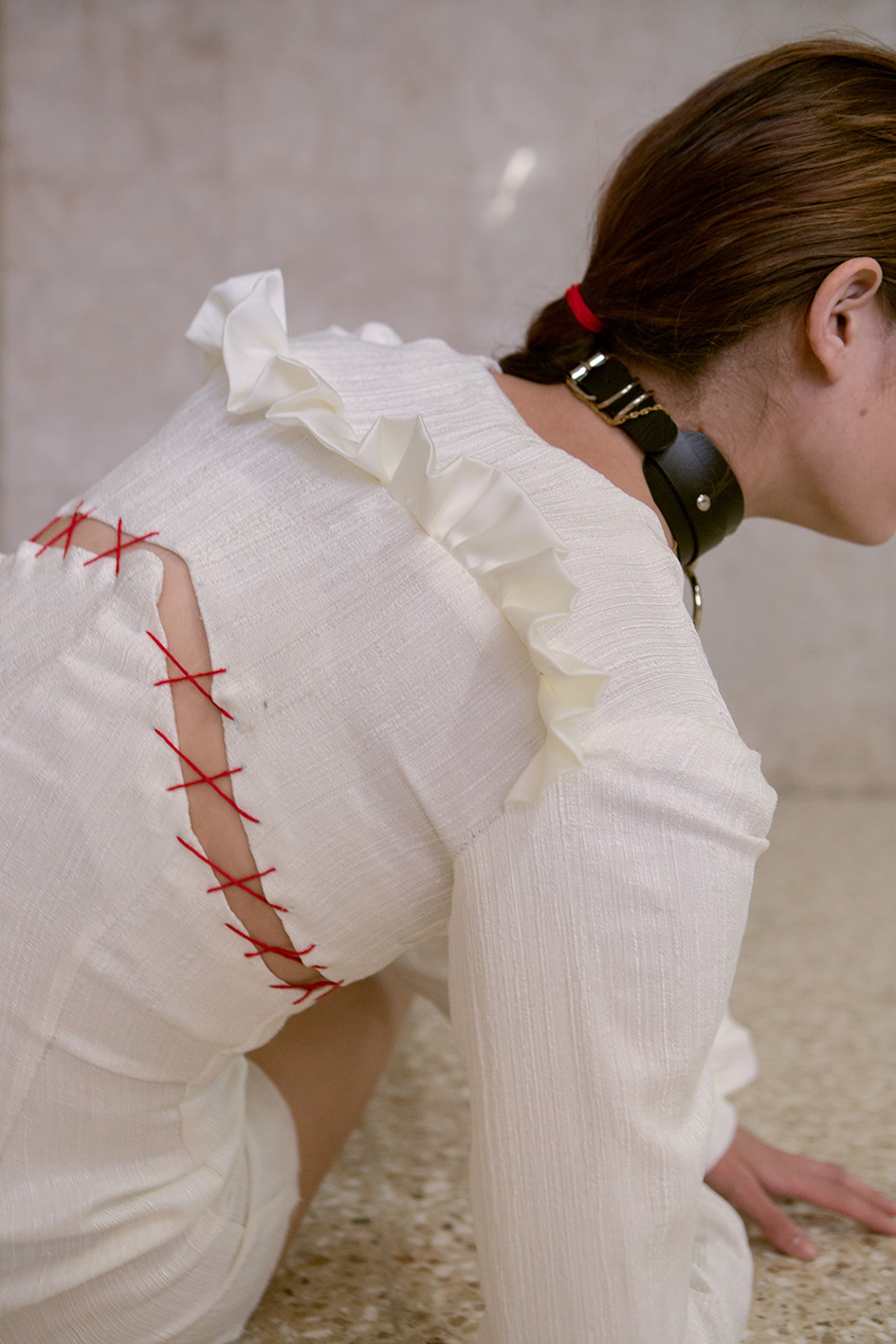 Sheyla Palma. Custodia. 2018. Hilado en rojo (2)