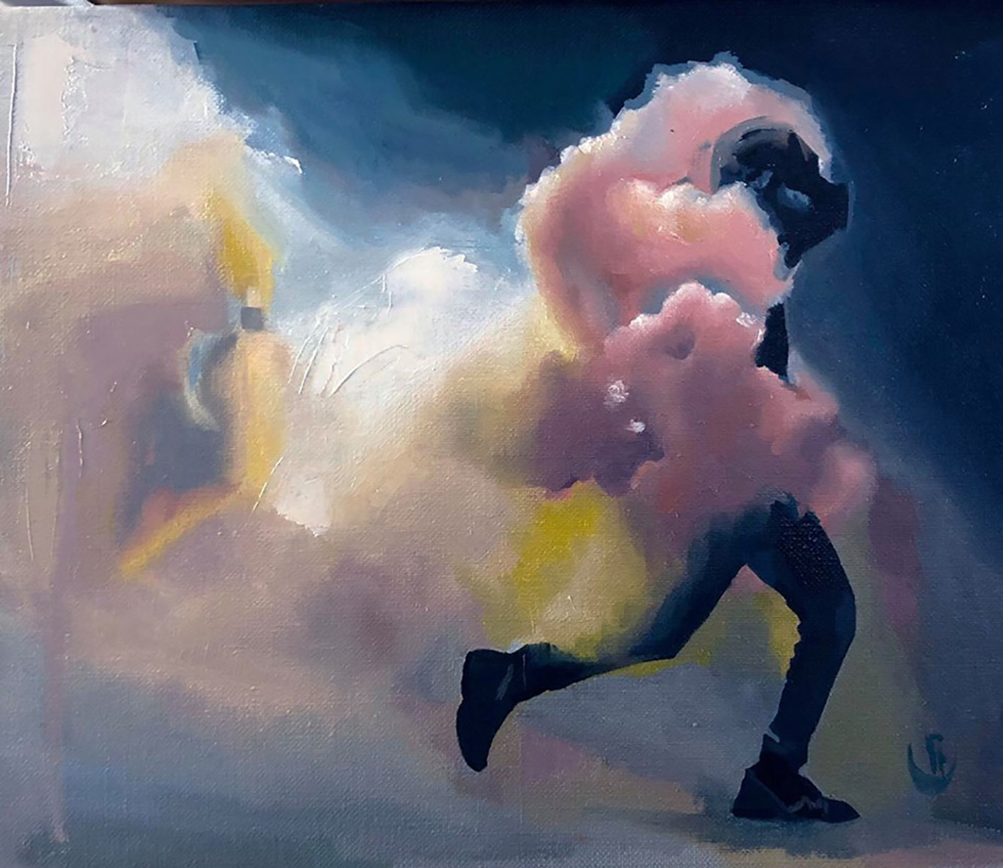 Emilia Cantor. Osadía. 2019. Óleo sobre lino