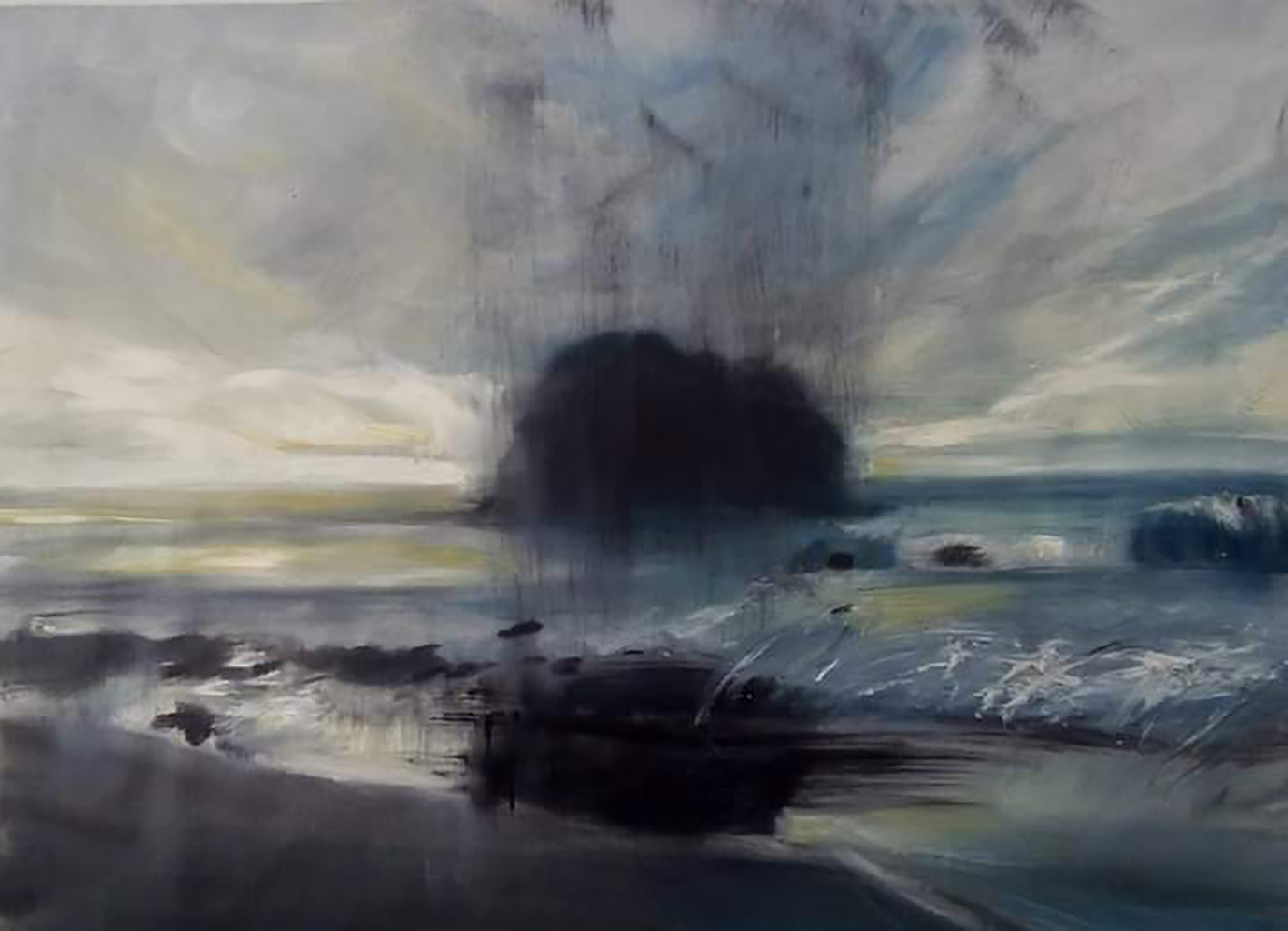 Olga Anaskina. Antígona. 2019. Óleo sobre tela