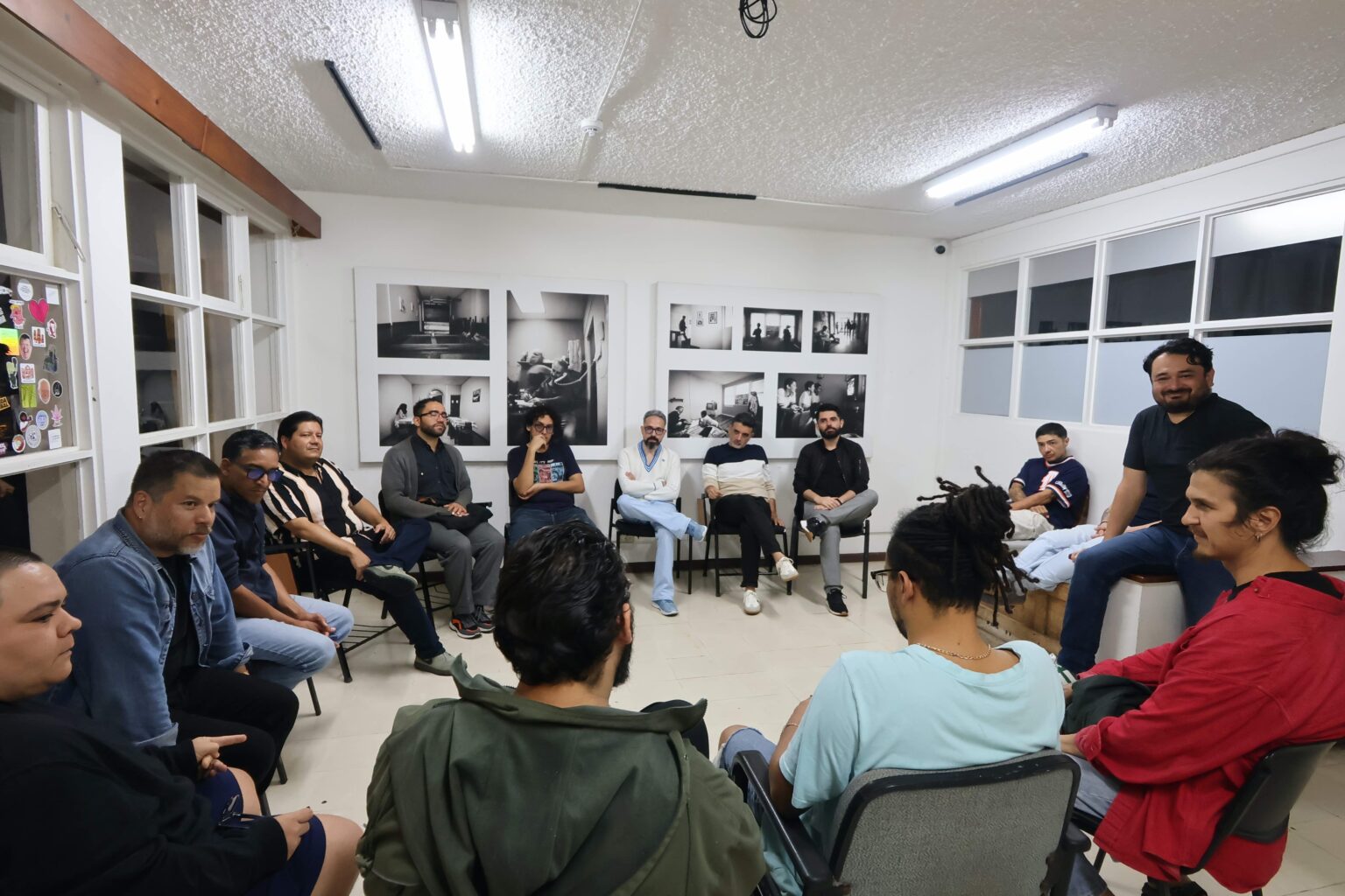 En clase de bordado