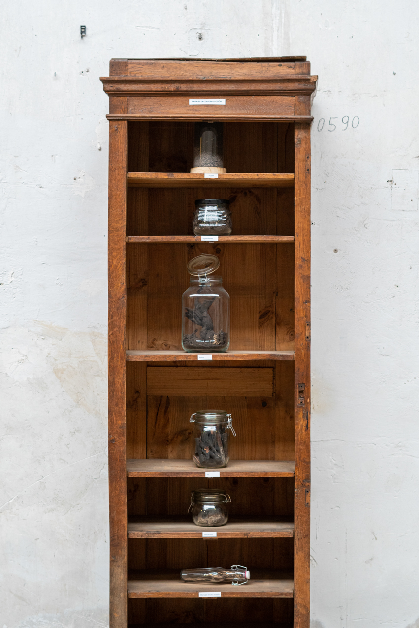 Paisajes en conservacción. 2020. Instalación de objetos. 6 objetos de cristal