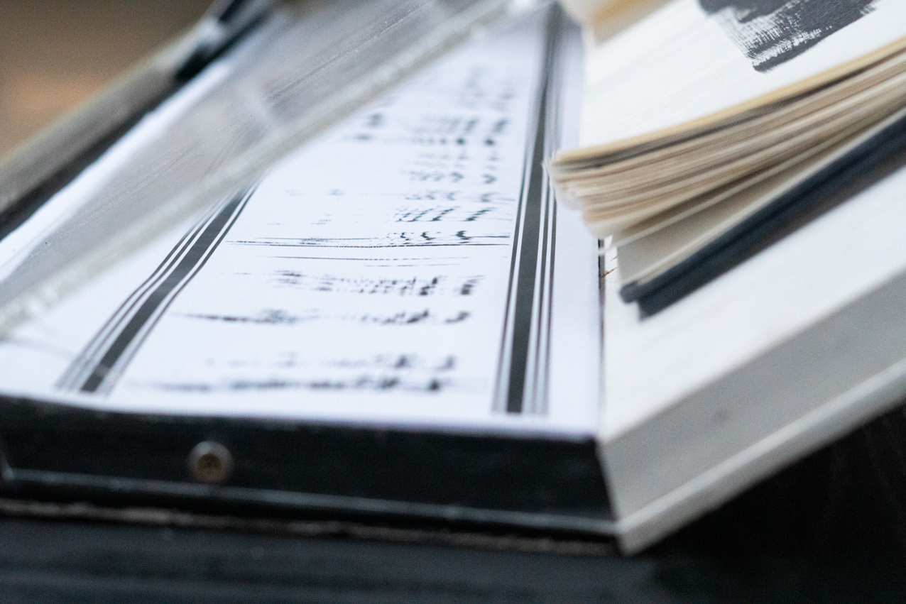 Sounded notebook. 2020. Cuadernos y app. 58x40cm y 43x15cm (4)