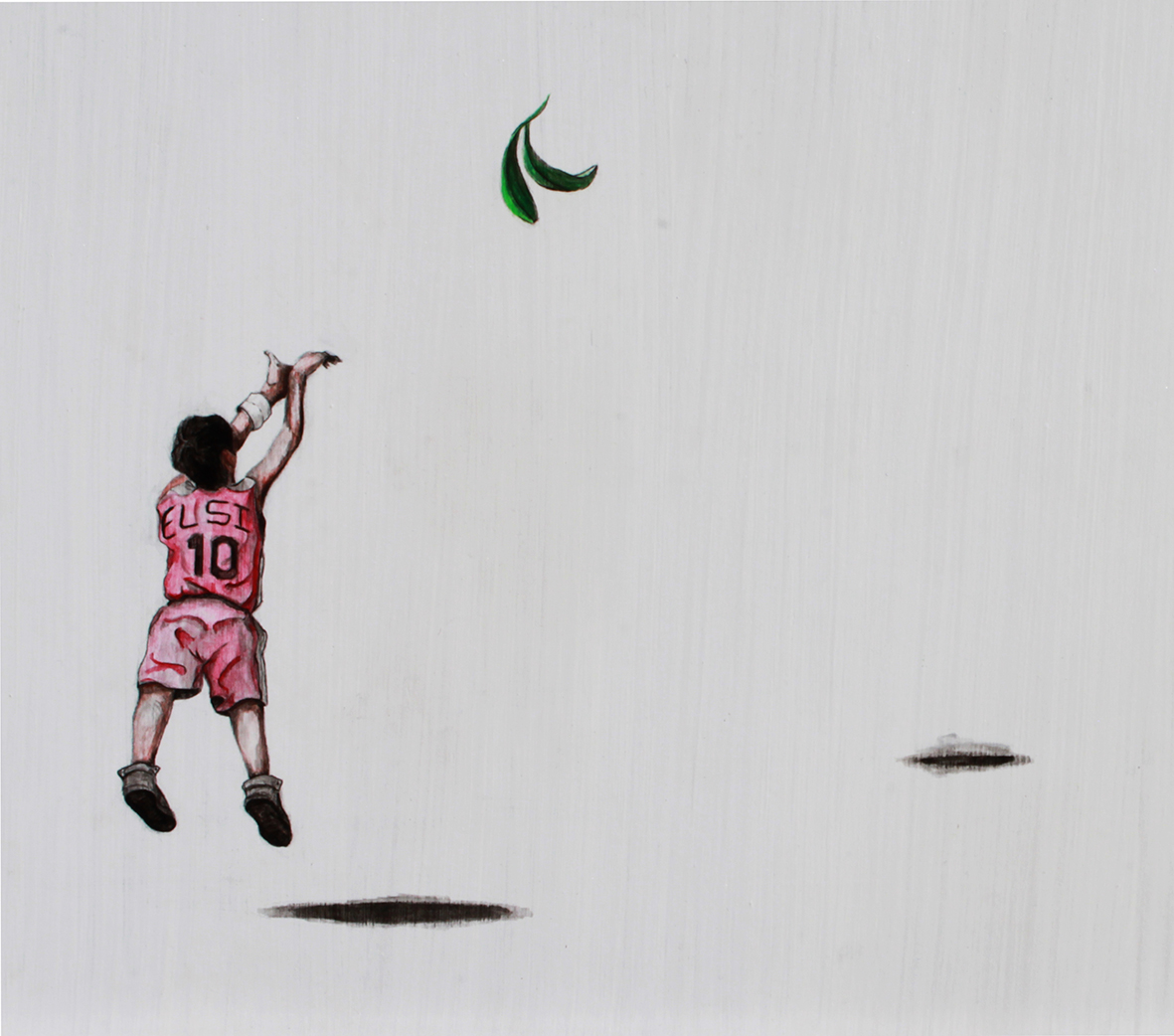 Gabriel García Jiménez. Parque finca #63. 2020. Acrílico sobre tela. 42 x 96 cm (detalle) (2)