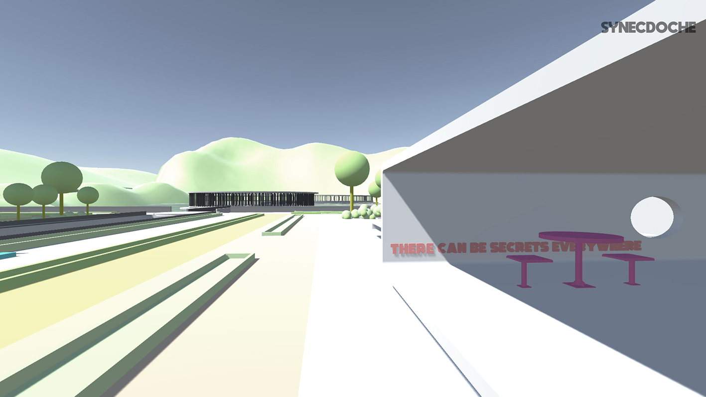 Capturas de pantalla de recorrido por el paisaje virtual