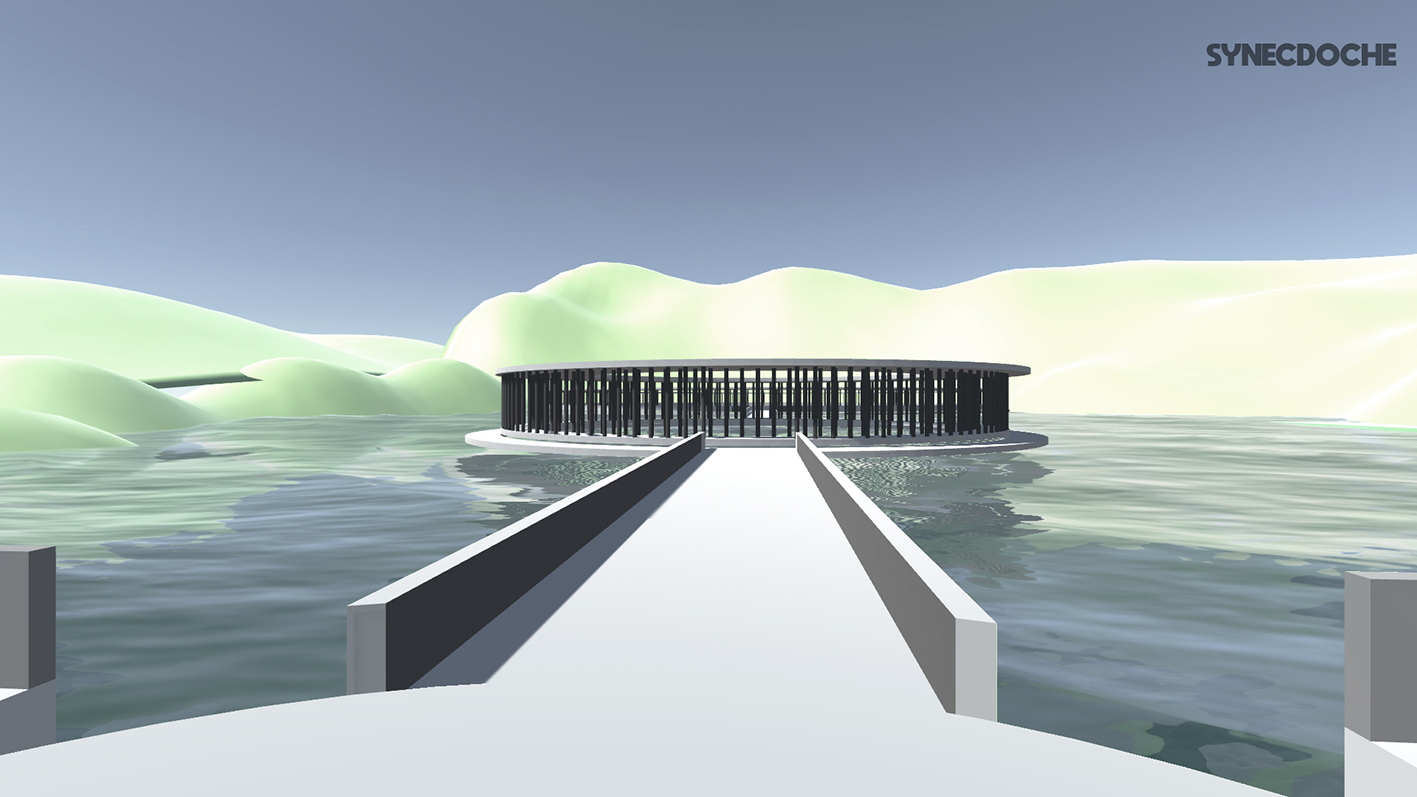 Capturas de pantalla de recorrido por el paisaje virtual