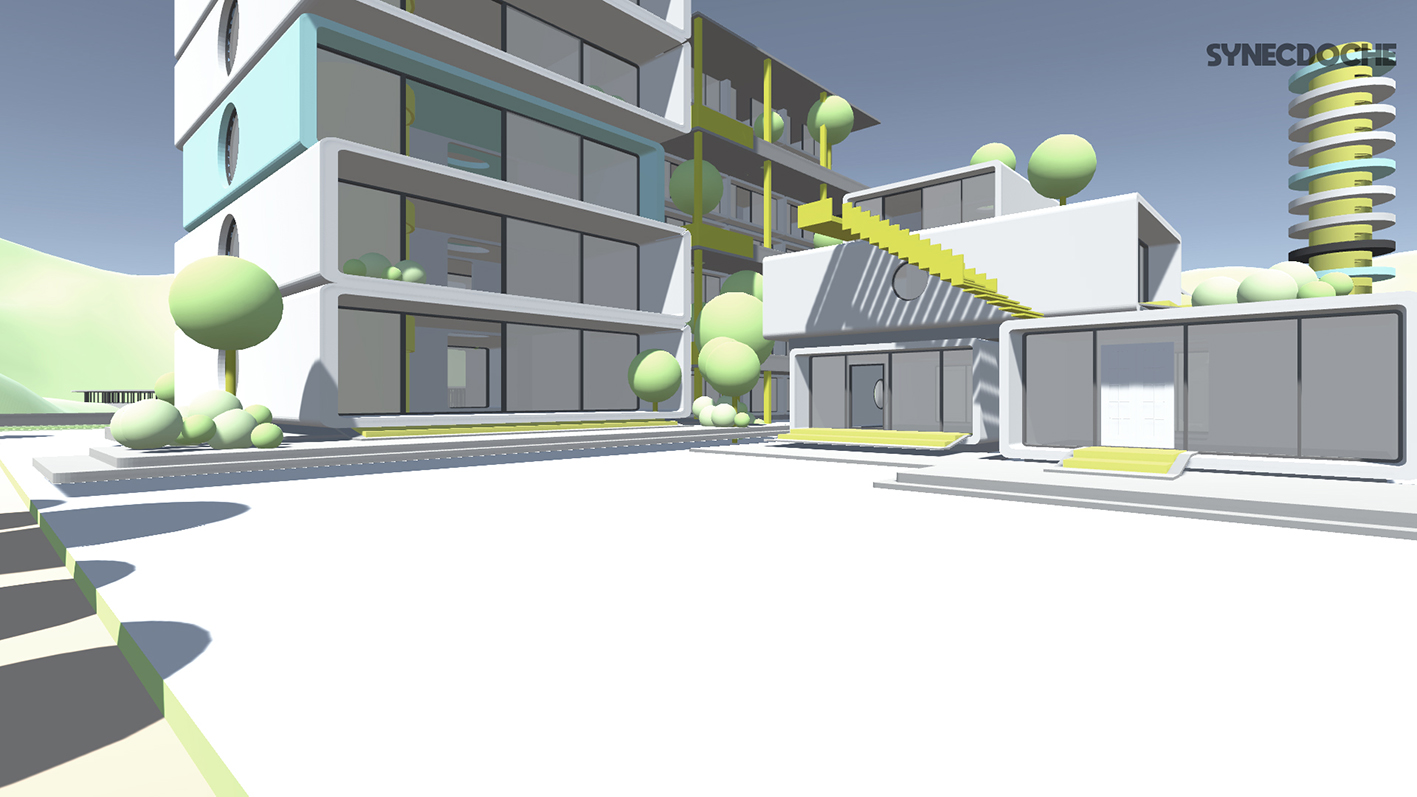 Capturas de pantalla de recorrido por el paisaje virtual