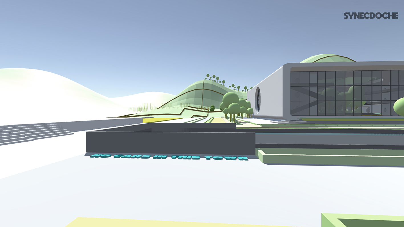 Capturas de pantalla de recorrido por el paisaje virtual