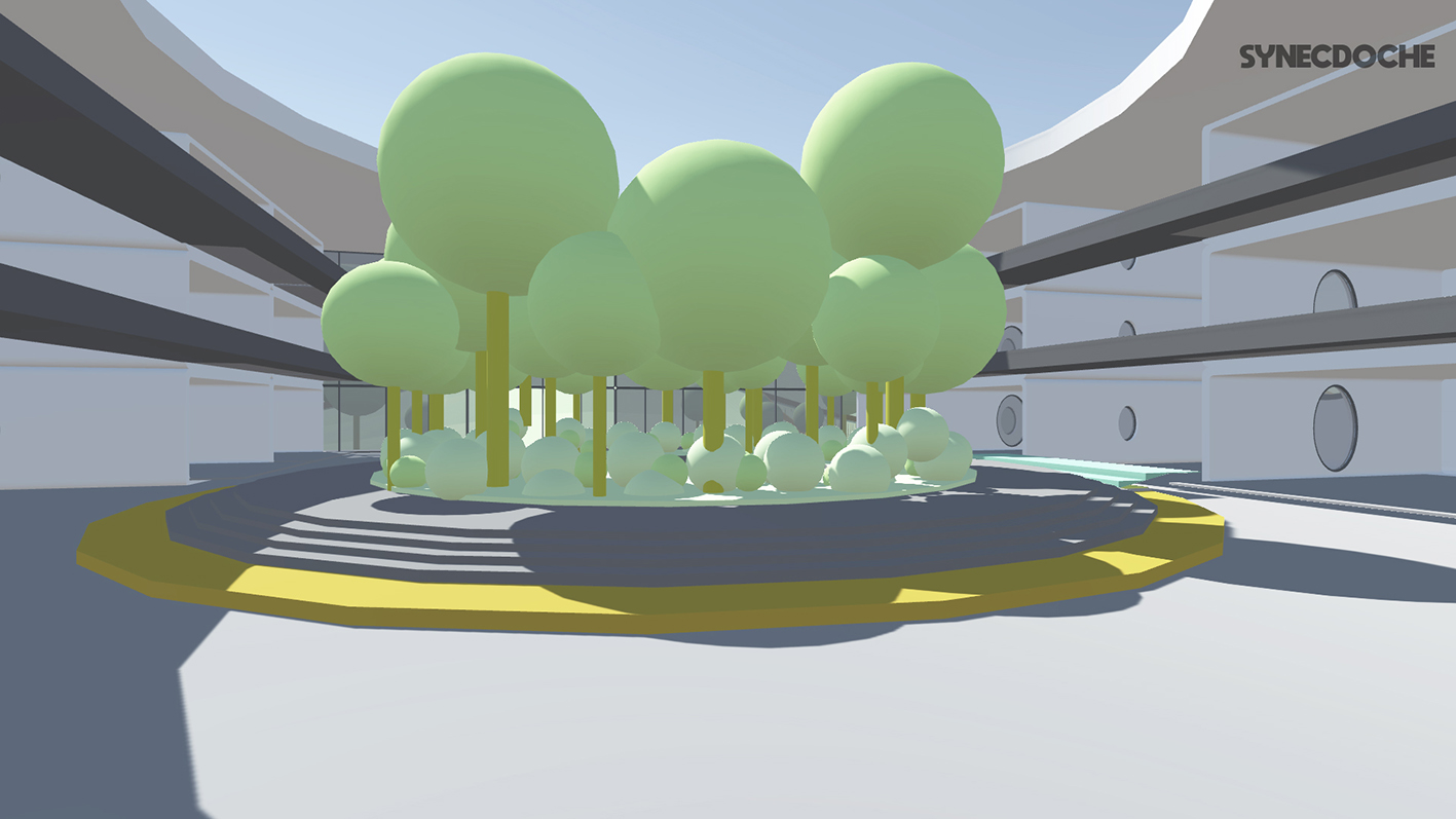 Capturas de pantalla de recorrido por el paisaje virtual