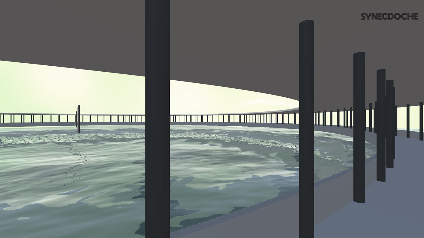 Capturas de pantalla de recorrido por el paisaje virtual