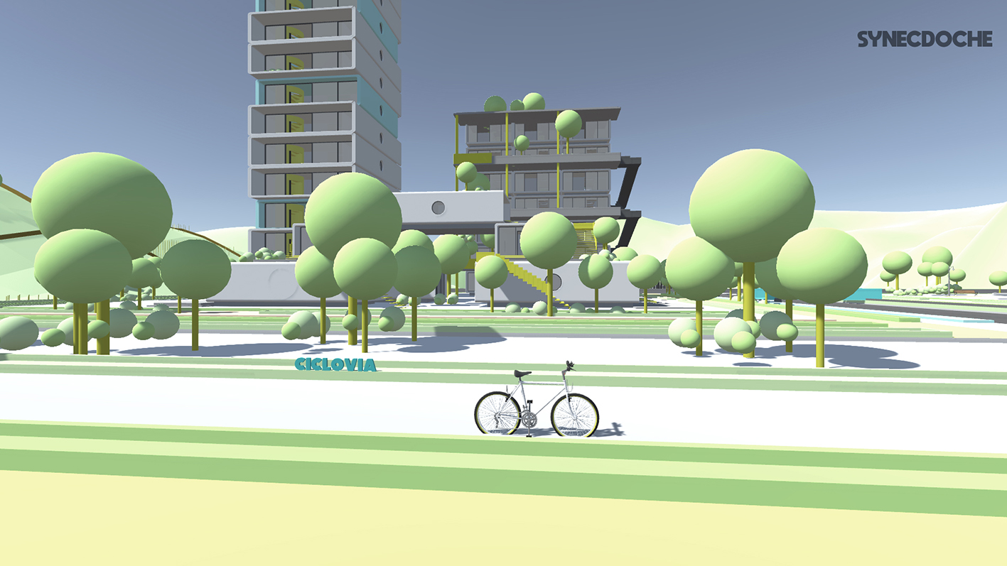 Capturas de pantalla de recorrido por el paisaje virtual