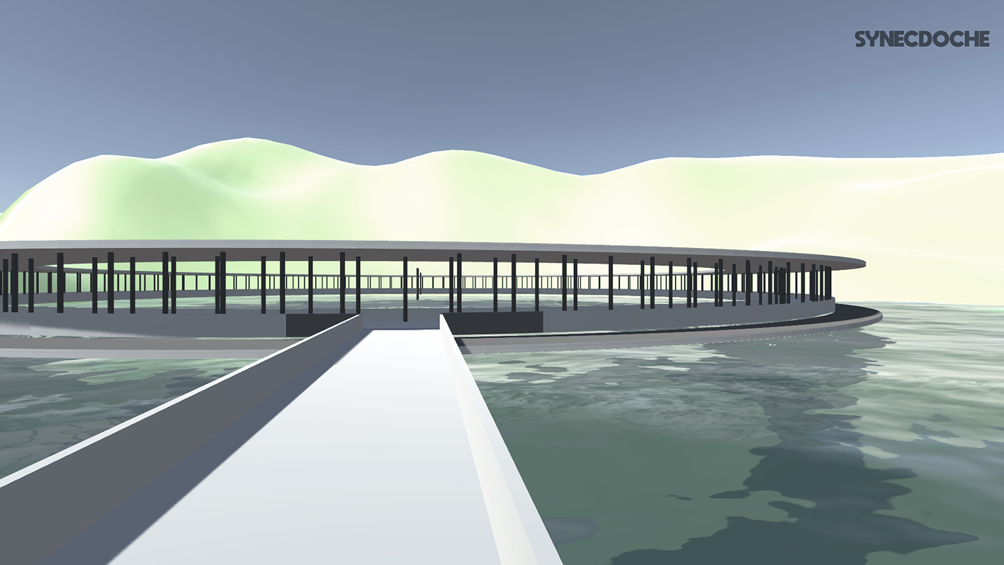 Capturas de pantalla de recorrido por el paisaje virtual