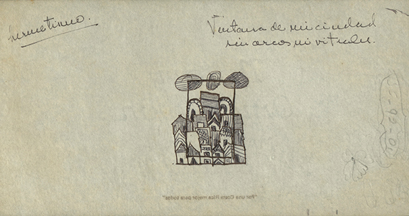 Ventana de mi ciudad sin arcos ni vitrales