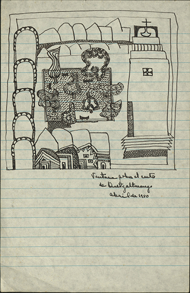 Ventana sobre el centro de Quetzaltenango