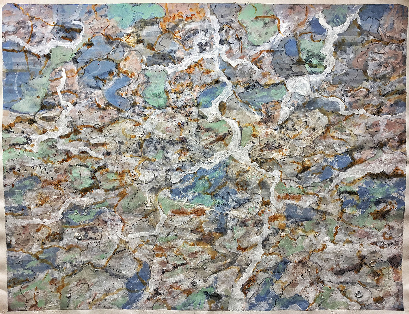 Remojón 12. Acrílico sobre papel. 50x65cm