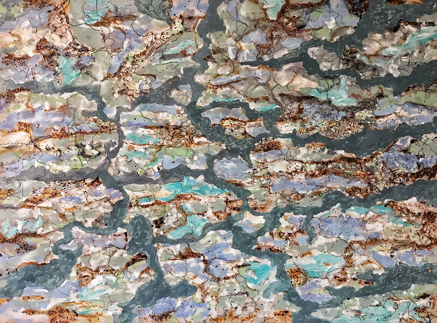 Remojón 14. Acrílico sobre papel. 50x65cm