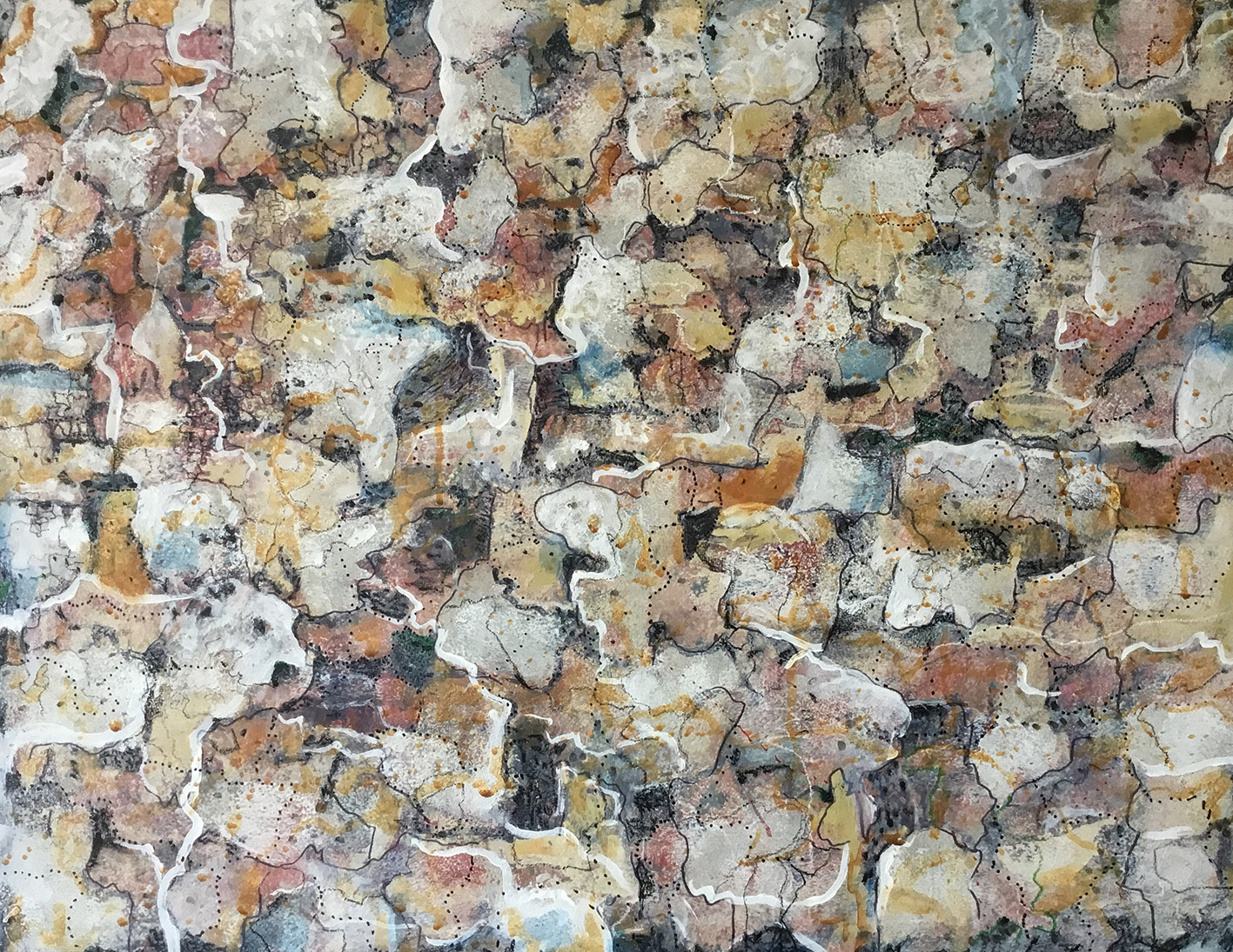 Remojón 17. Acrílico sobre papel. 50x65cm