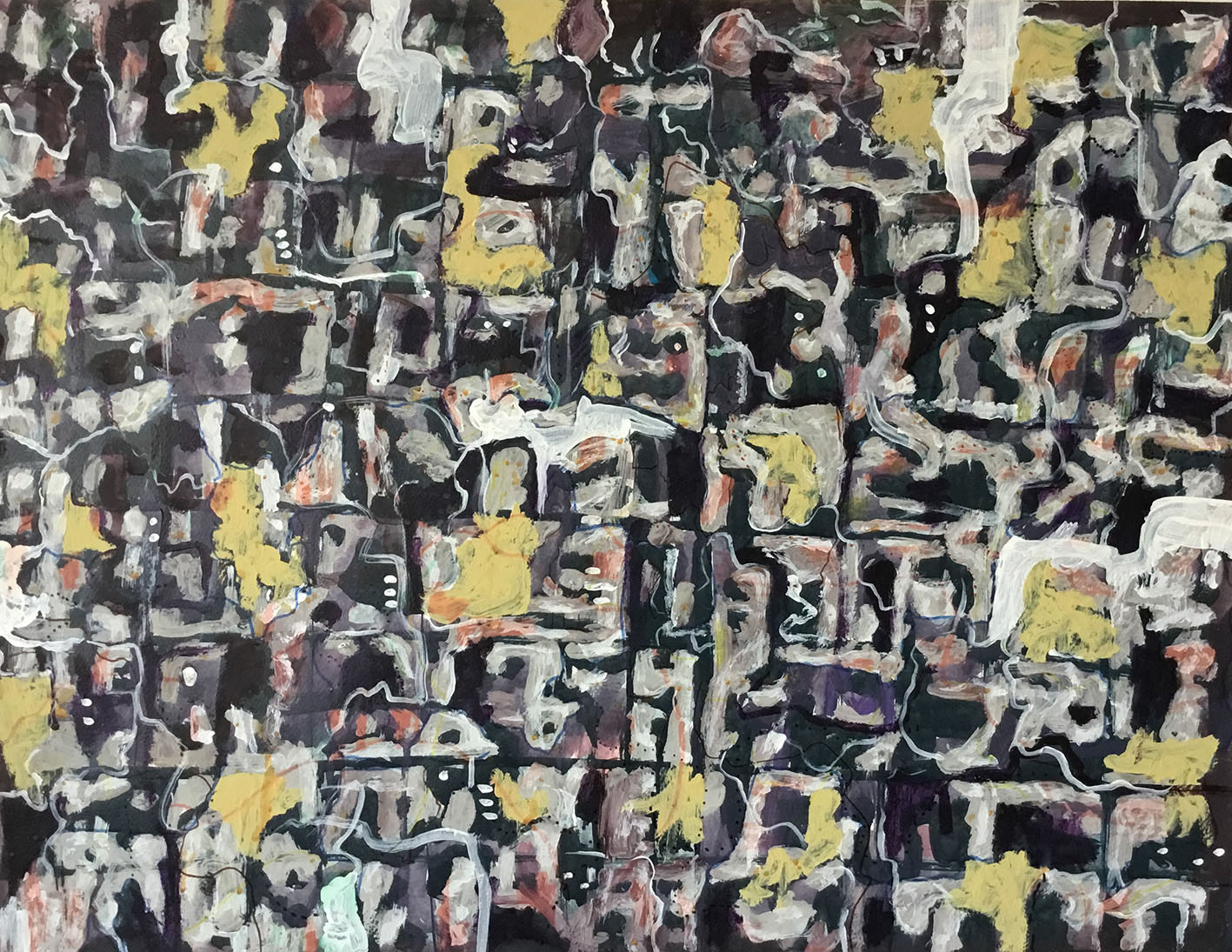 Remojón 18. Acrílico sobre papel. 50x65cm