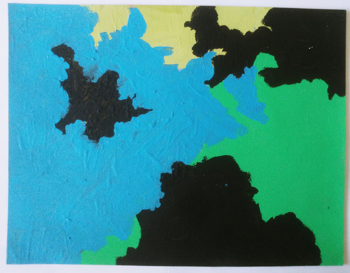 Remojón 2. Acrílico sobre papel. 27x35cm