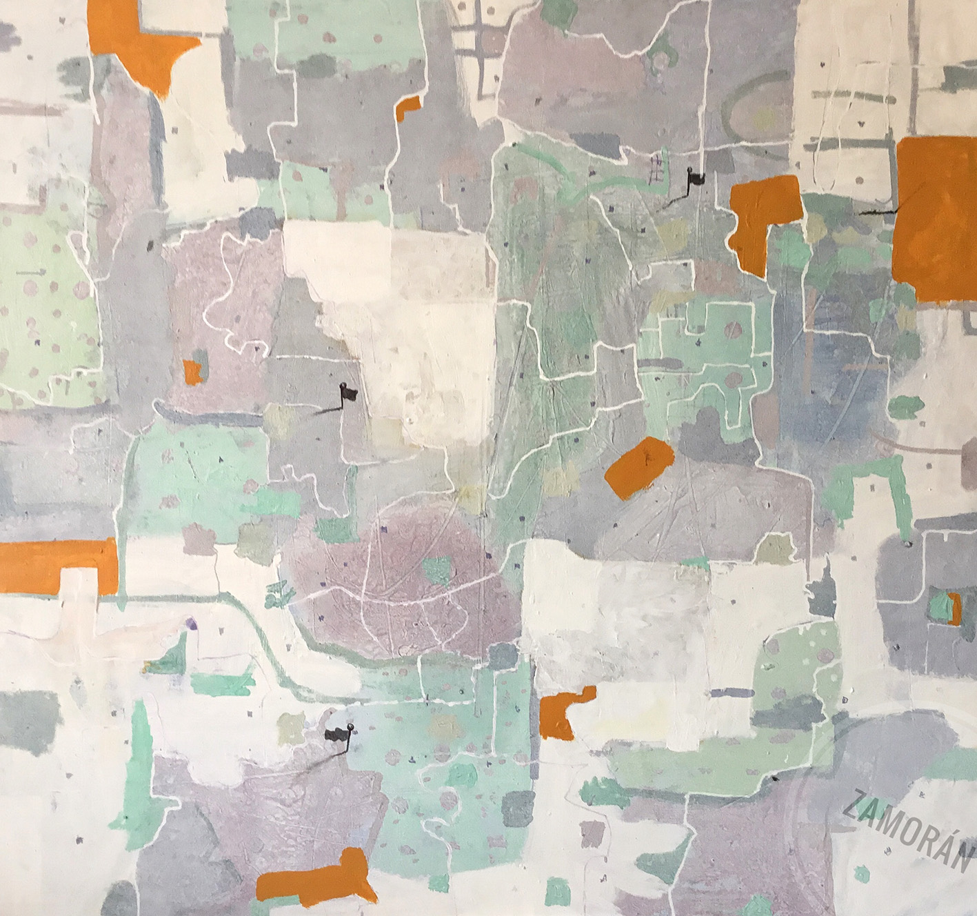 Remojón 21. Acrílico sobre tela. 100x94cm