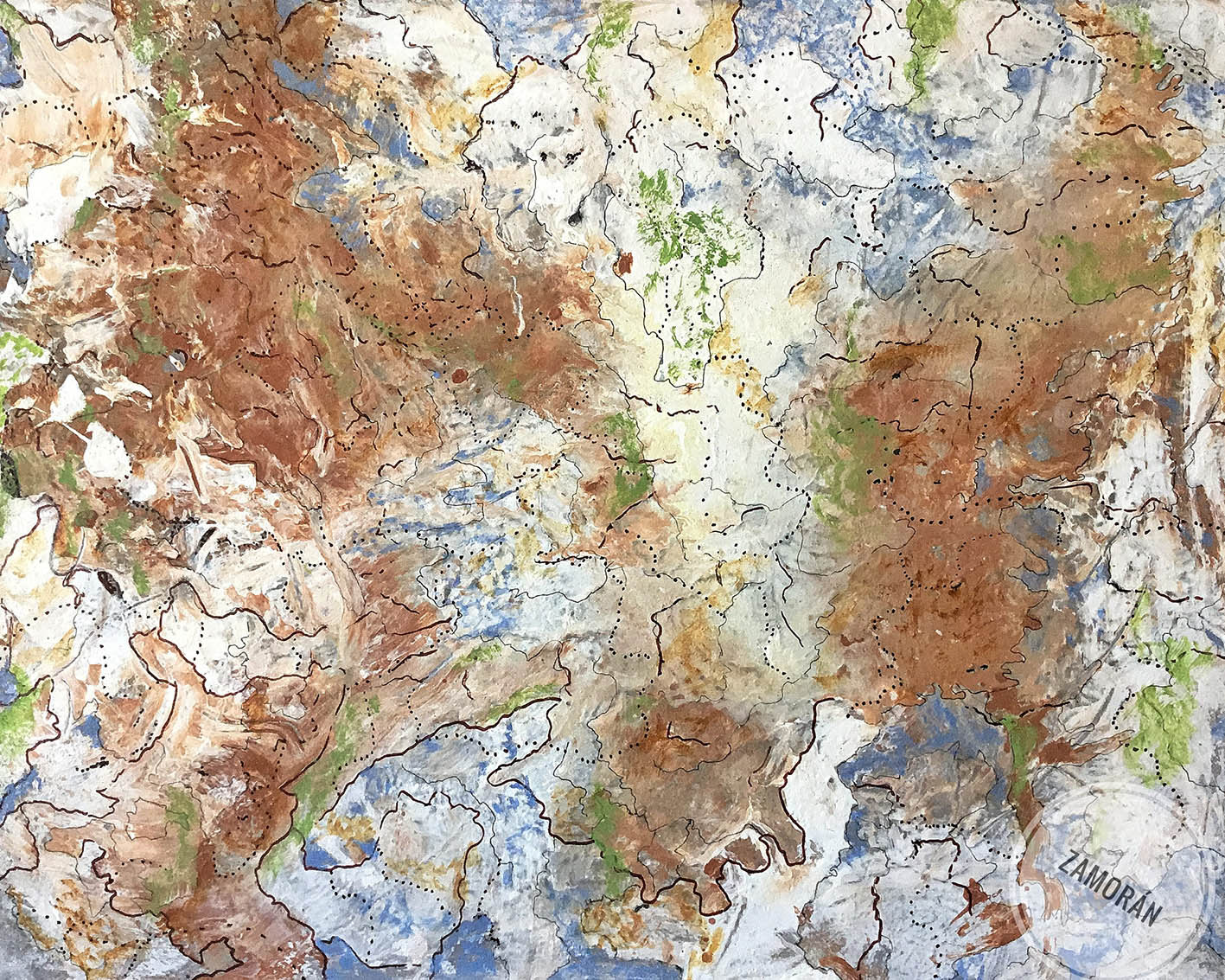 Remojón 22. Acrílico sobre tela. 40x51cm