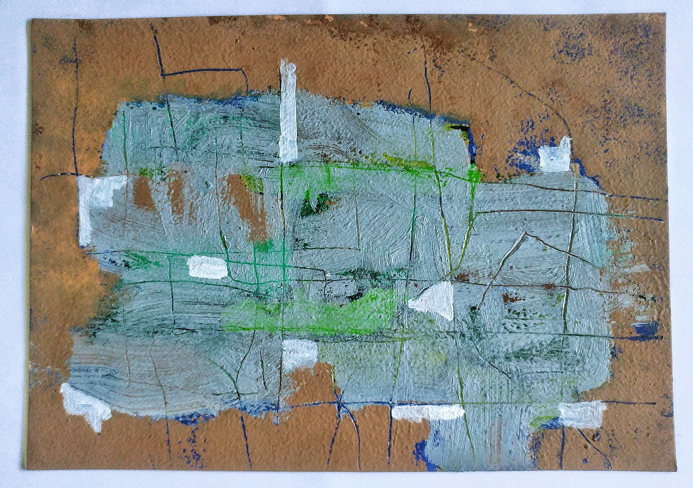 Remojón 4. Acrílico sobre papel. 21x30cm