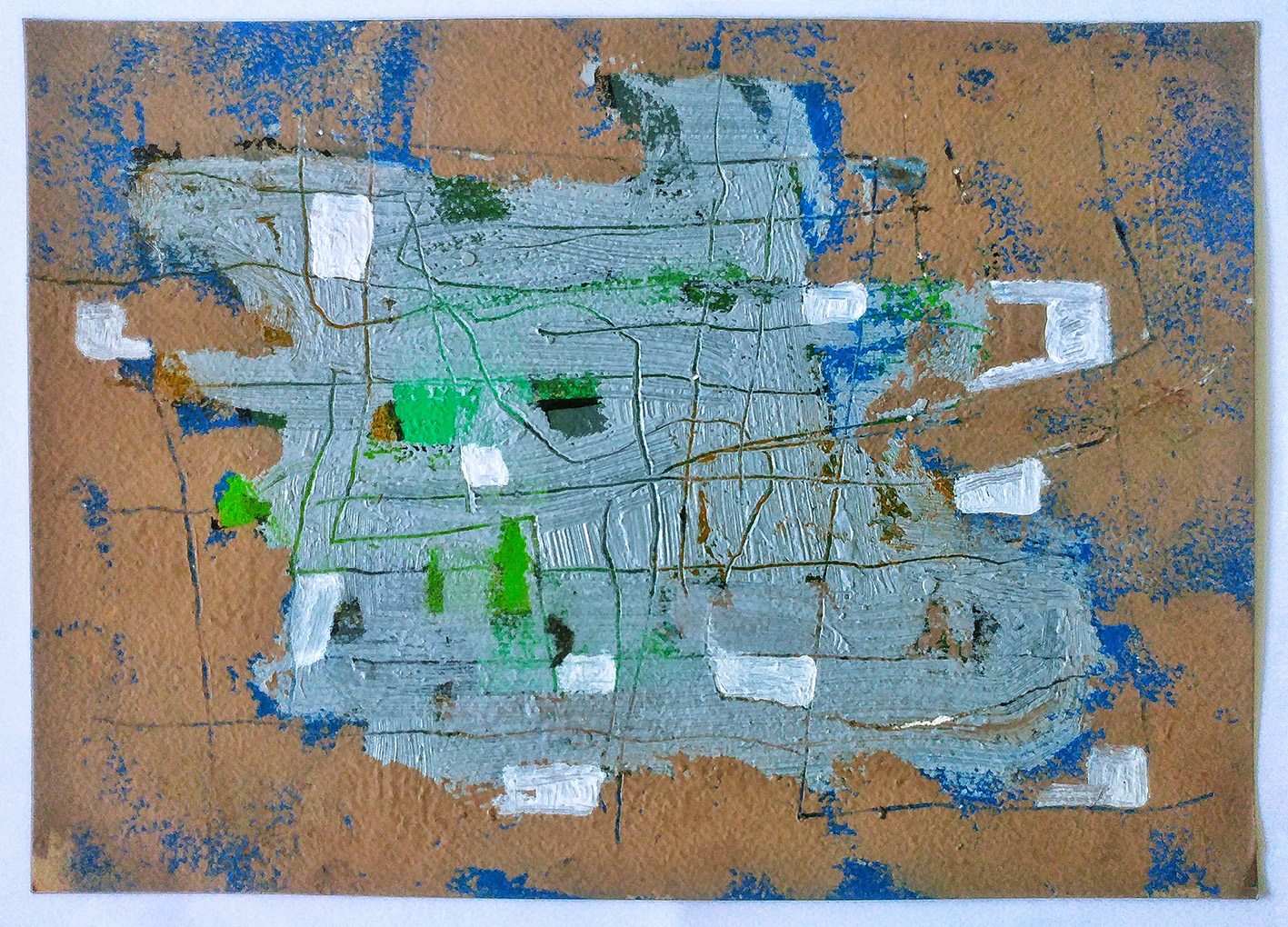 Remojón 5. Acrílico sobre papel. 21x30cm