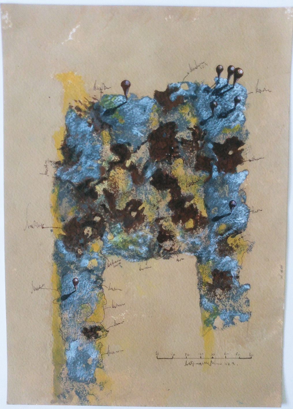 Remojón 6. Acrílico sobre papel. 30x21cm