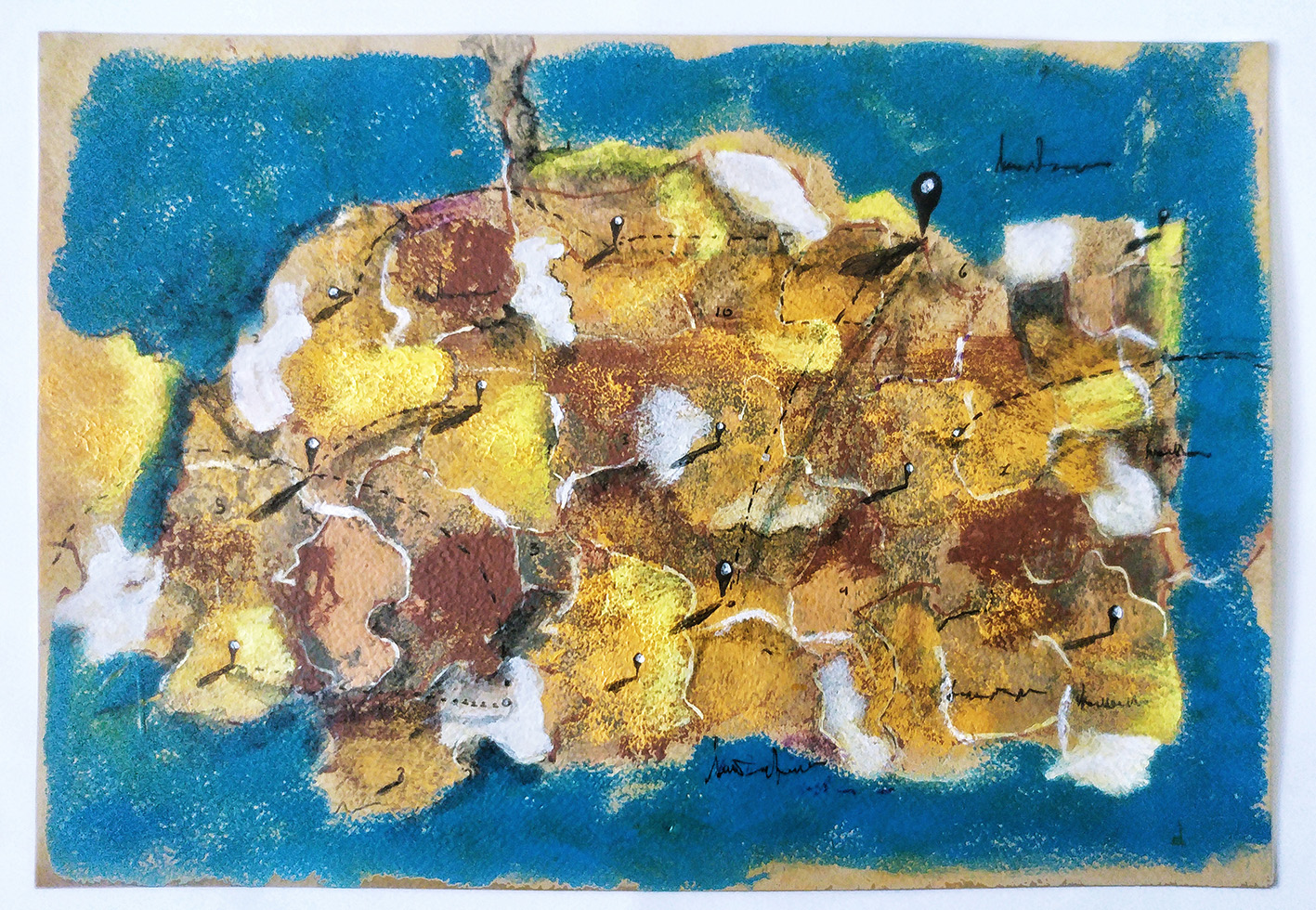 Remojón 8. Acrílico sobre papel. 30x20cm