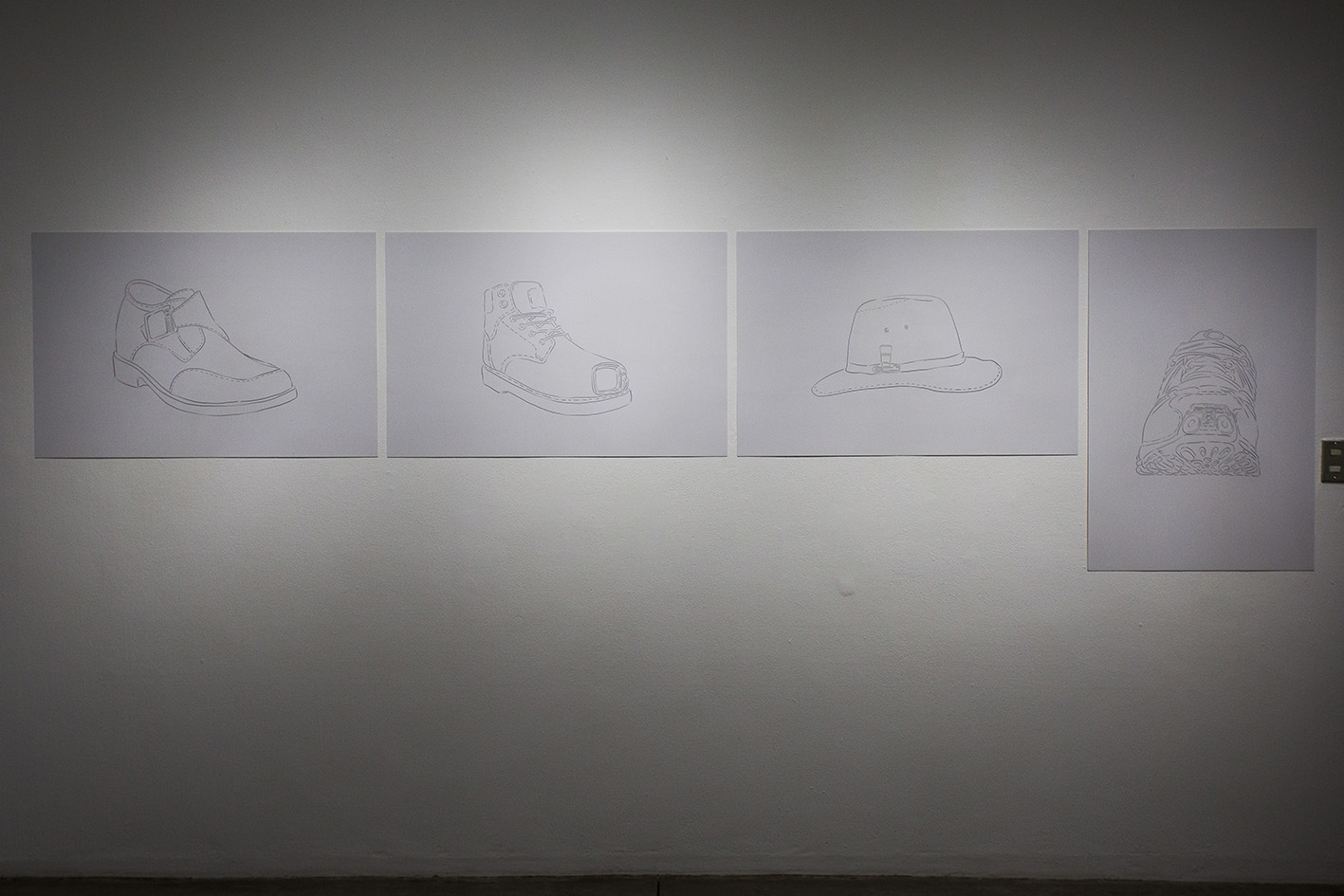 Ángel Poyón. Área de traslado. Grafito sobre papel. 70 x 50 cm