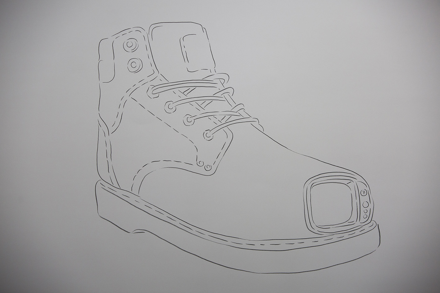 Ángel Poyón. Área de traslado. Grafito sobre papel. 70 x 50 cm (detalle) (2)