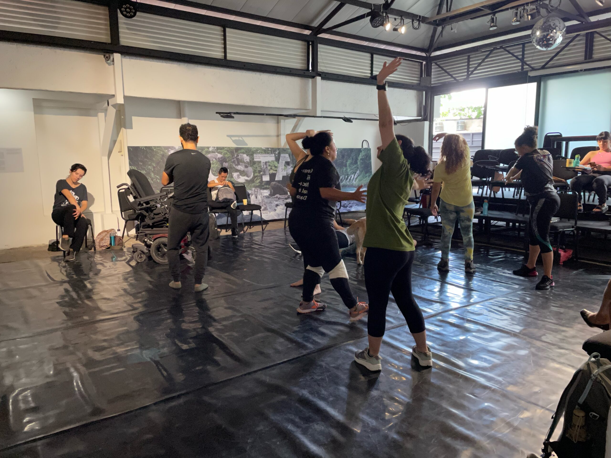 Ejercicio durante el taller