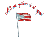Ilustración con bander de Puerto Rico