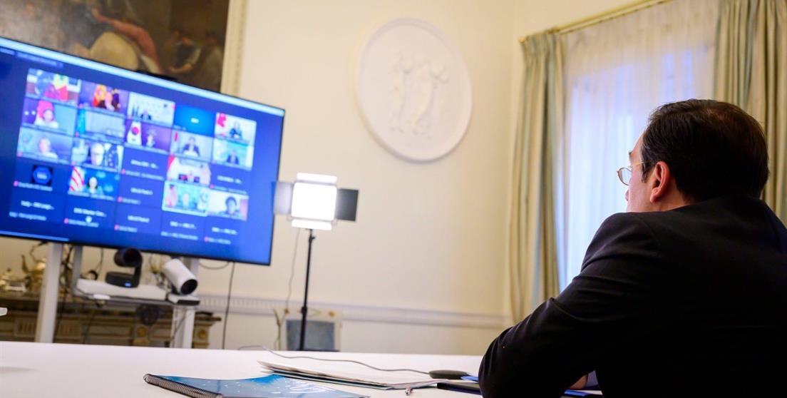 El Ministro de Asuntos Exteriores, Unión Europea y Cooperación, José Manuel Albares, destaca el compromiso de España 